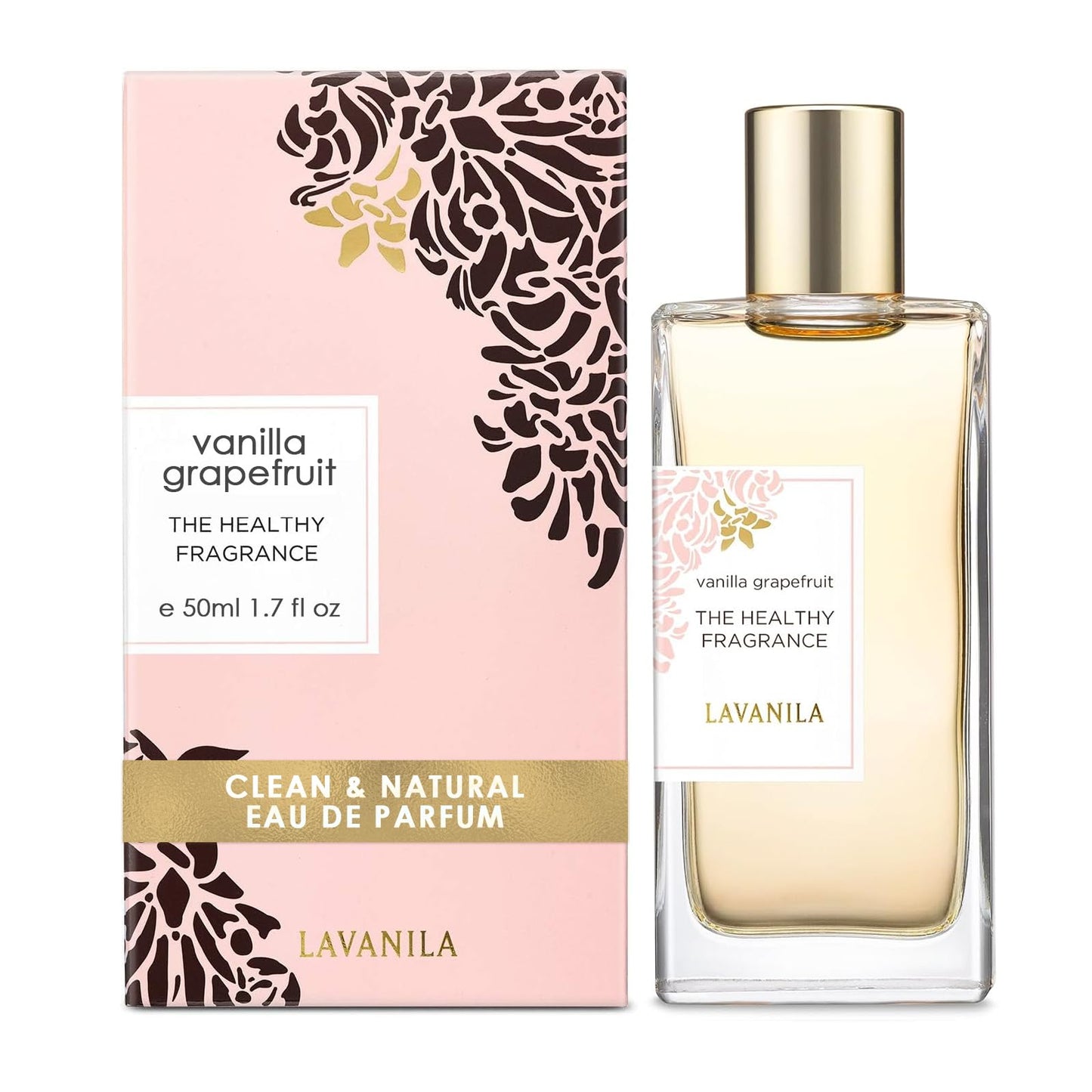Lavanila Vanilla Grapefruit Perfume for Women, 1.7 Fl Oz - Citrus, Warm Cedarwood & Soft Vanilla Fragrance, Clean and Natural Eau de Parfum Made Beauty & Personal Care Lavanila