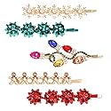 5PCS Christmas Hair Clips for Women Xmas Gift Bow Hair Clip Holiday Snowflake Snowman Hairpins Festive Hair Barrettes Costume Hair Accessory Gifts Beauty & Personal Care ANGLESJELL
