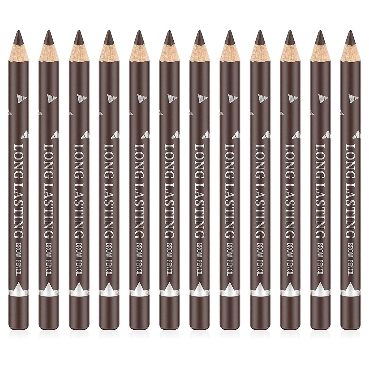 Go Ho 12 PCS Dark Brown Eyebrow Eyeliner Pencils,Sweatproof Eyebrow Pencil,Long-lasting Nice Color Eye Brow Gel Pen Makeup Brow Tint Sticks?Dark Beauty & Personal Care Go Ho
