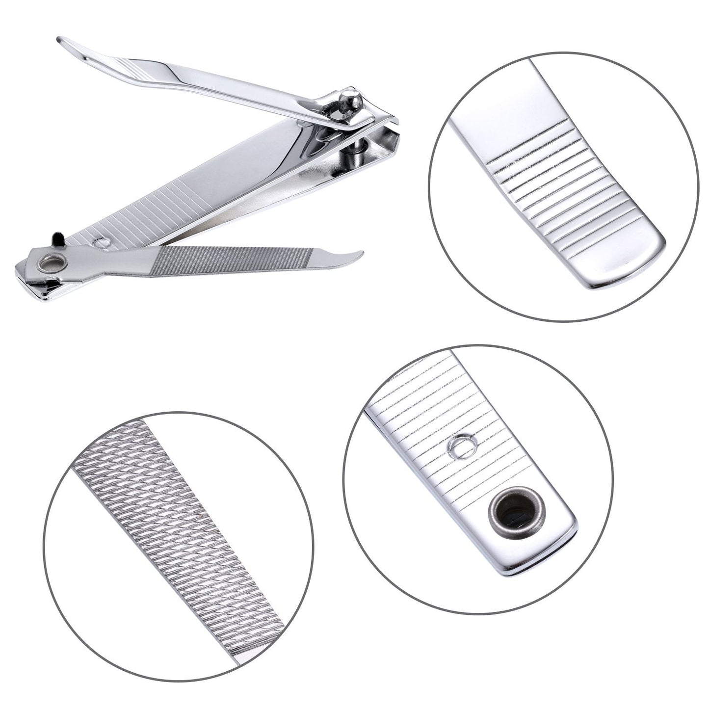 Bememo 12 Pieces Stainless Nail Clippers Set Fingernail and Toenail Clippers Nail Cutter Tool Set for Men and Women(Silver) Beauty & Personal Care Bememo
