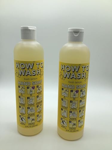 How to Wash Fresh Lemon Hand Soap 2-12 OZ Bottles (24-FL OZ) Beauty & Personal Care How to Wash