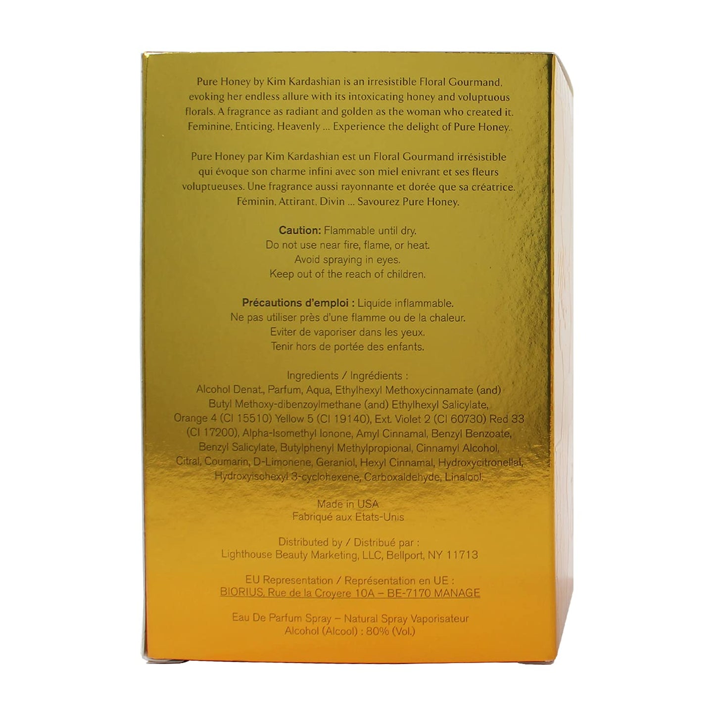 Pure Honey FOR WOMEN by Kim Kardashian - 3.4 oz EDP Spray Beauty & Personal Care Kim Kardashian