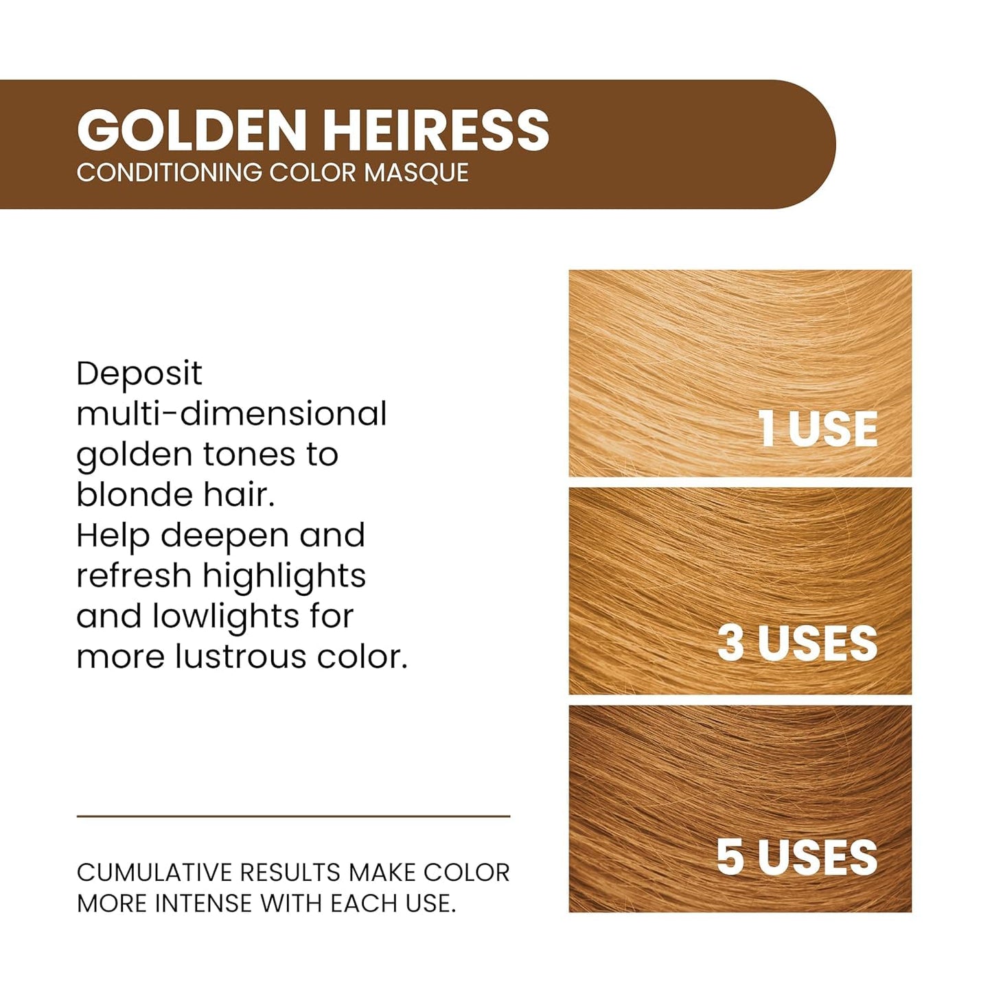 ALOXXI InstaBoost Conditioning Color Mask in Golden Heiress, Deposits Brown Color and Deeply Conditions Hair, 6.8 Fl Oz Beauty & Personal Care ALOXXI