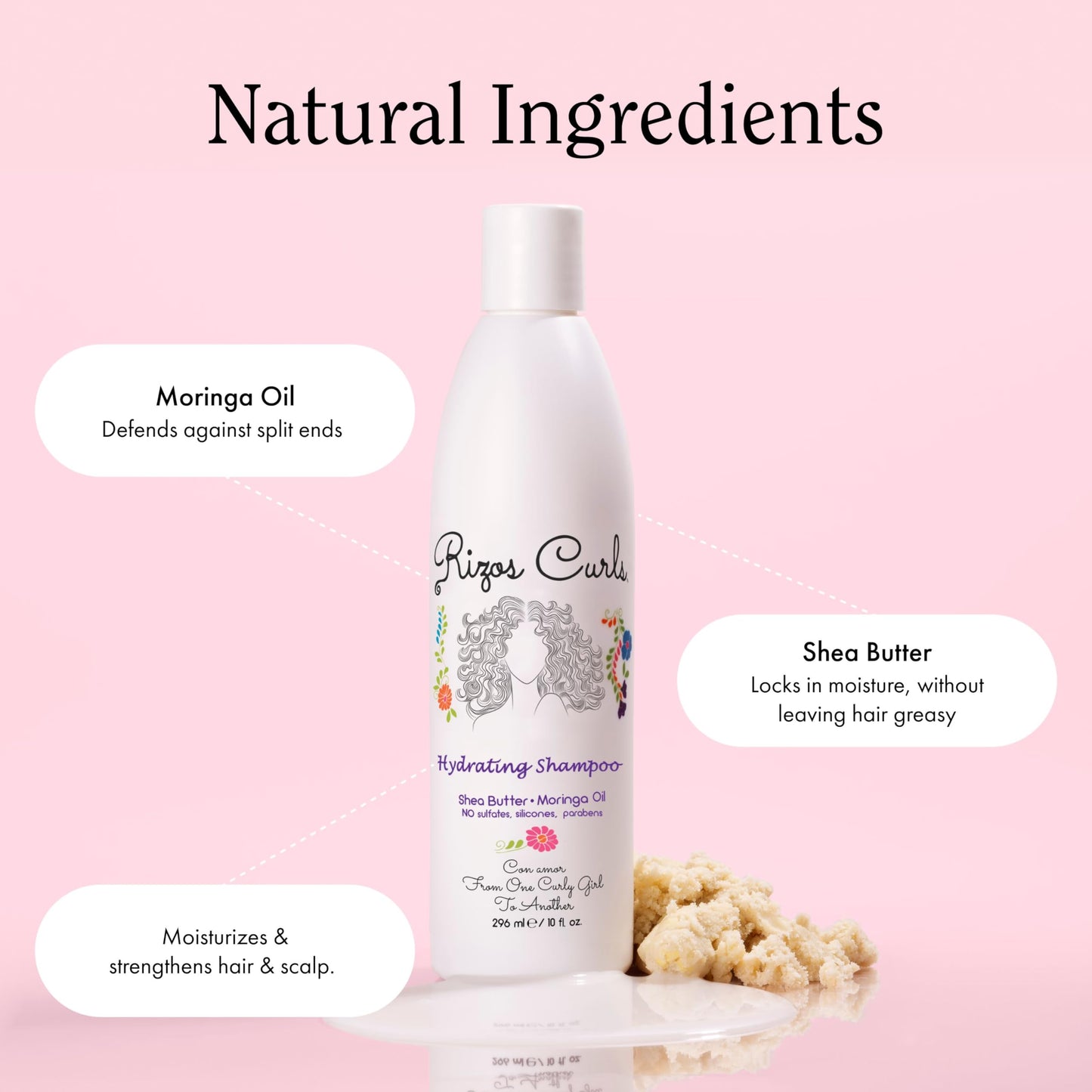 Rizos Curls Wash Day Bundle - Hydrating Shampoo & Deep Conditioner Set with Shea Butter for Every Curl Pattern 1a-4c - Gently Cleanses, Moisturizes Beauty & Personal Care Rizos Curls