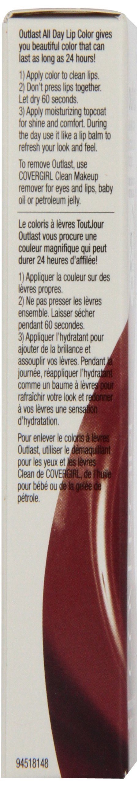 CoverGirl Outlast All Day Two Step Lipcolor, Brazen Raisin 542, 0.13 Ounce Beauty & Personal Care COVERGIRL