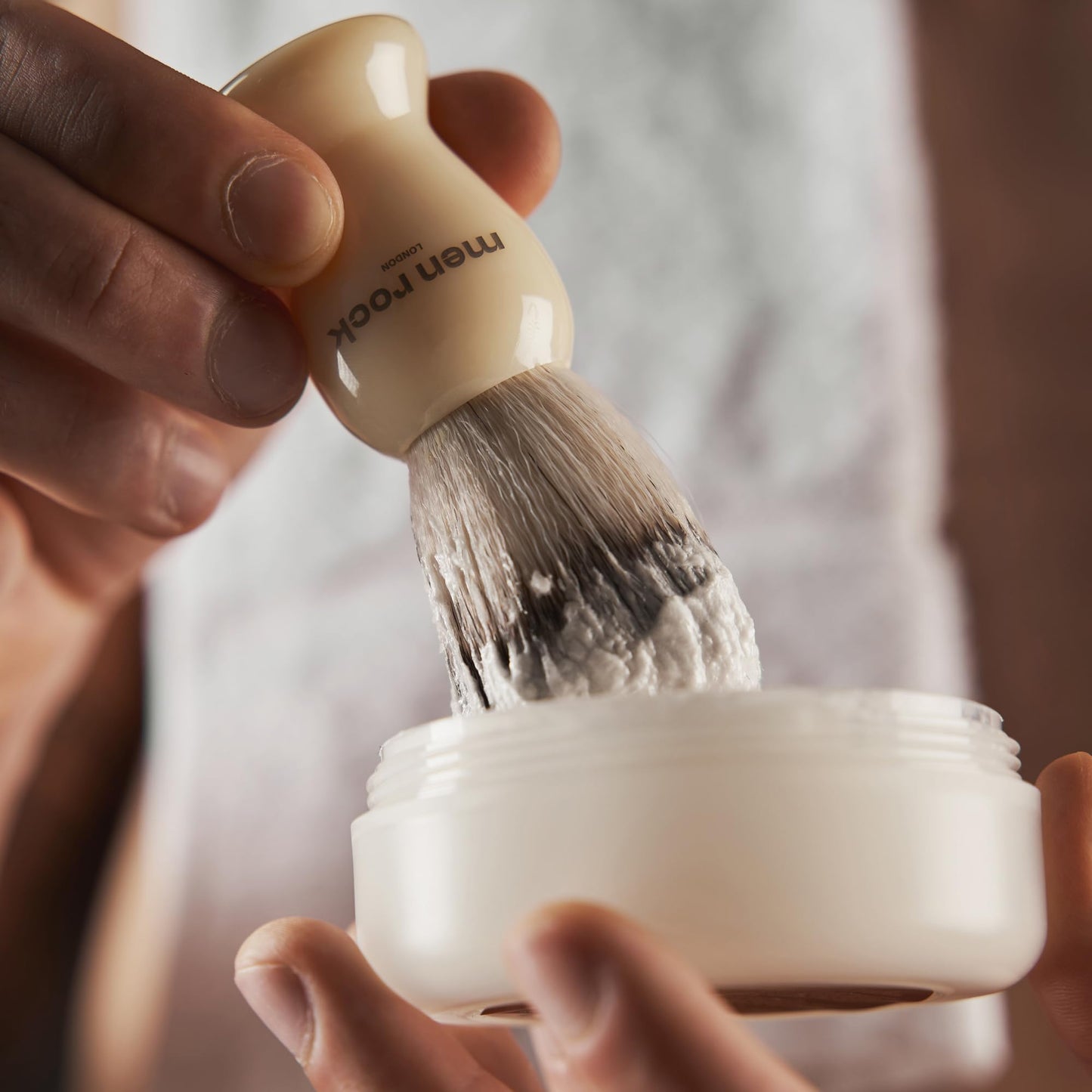 Men Rock Shave Cream - Sandalwood - Mens Shaving Cream - Moisturizing Shaving Foam for Men - Non-Drying Formula - Cruelty-Free - 3.5 oz Beauty and Personal Care Men Rock
