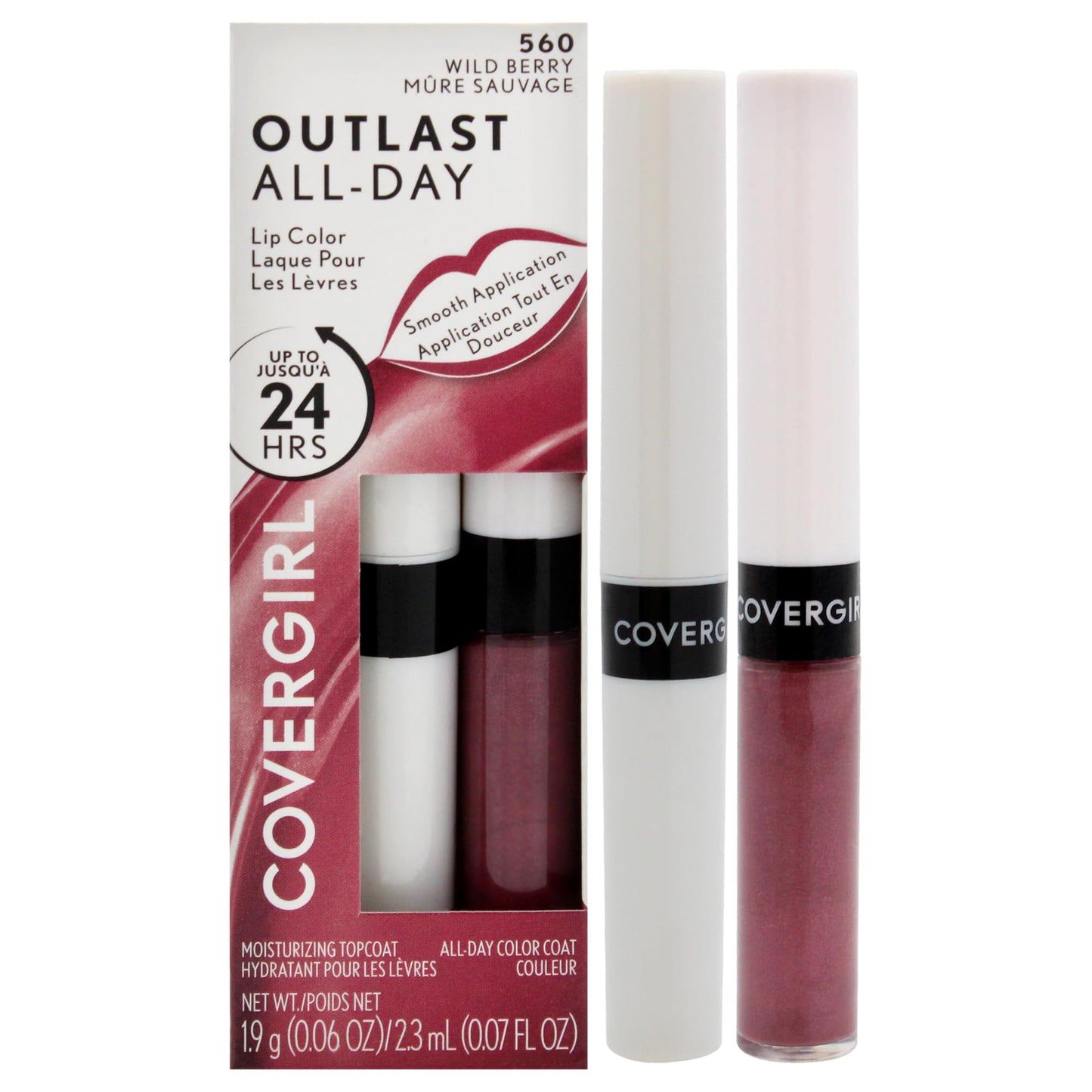 Covergirl Outlast All-Day Lip Color With Topcoat, Wild Berry Beauty & Personal Care COVERGIRL