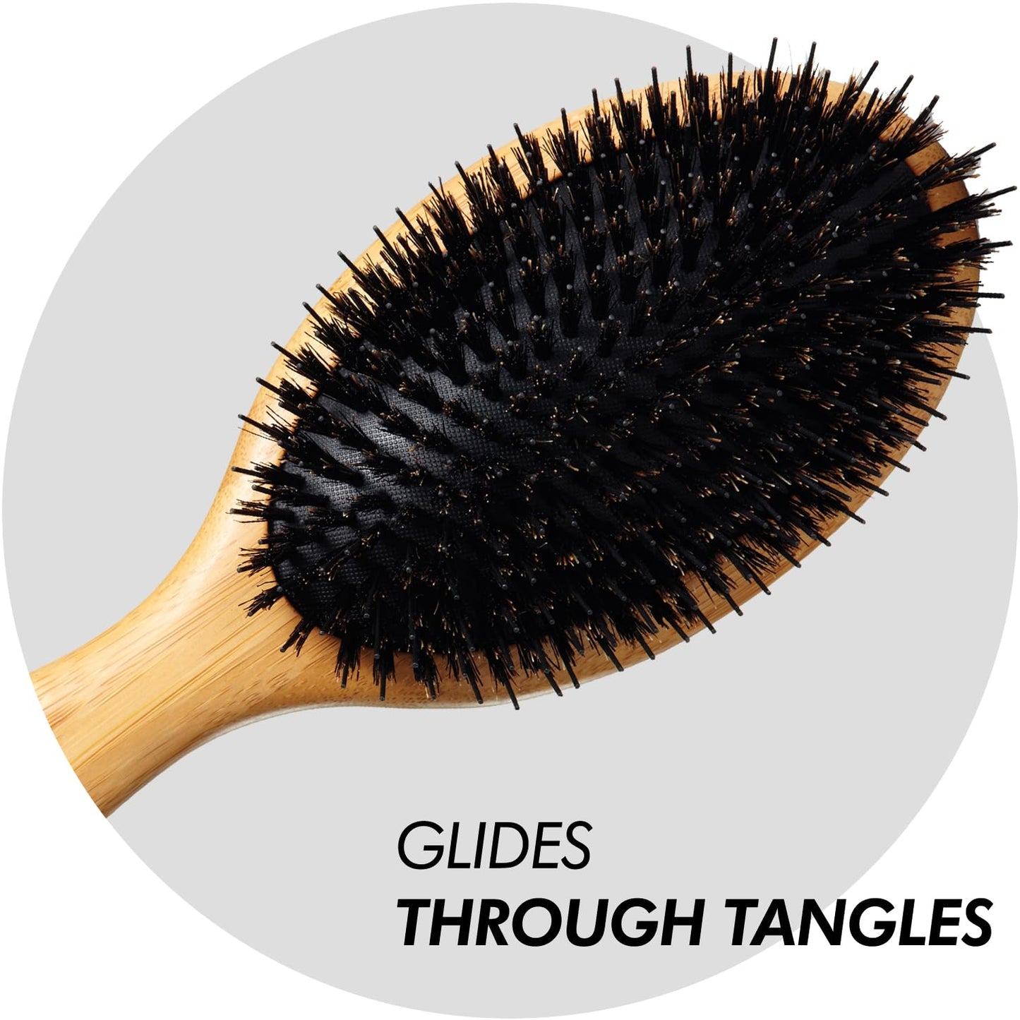 Sam Villa Signature Series Boar Bristle Hair Brush For Hair Styling Beauty & Personal Care Sam Villa