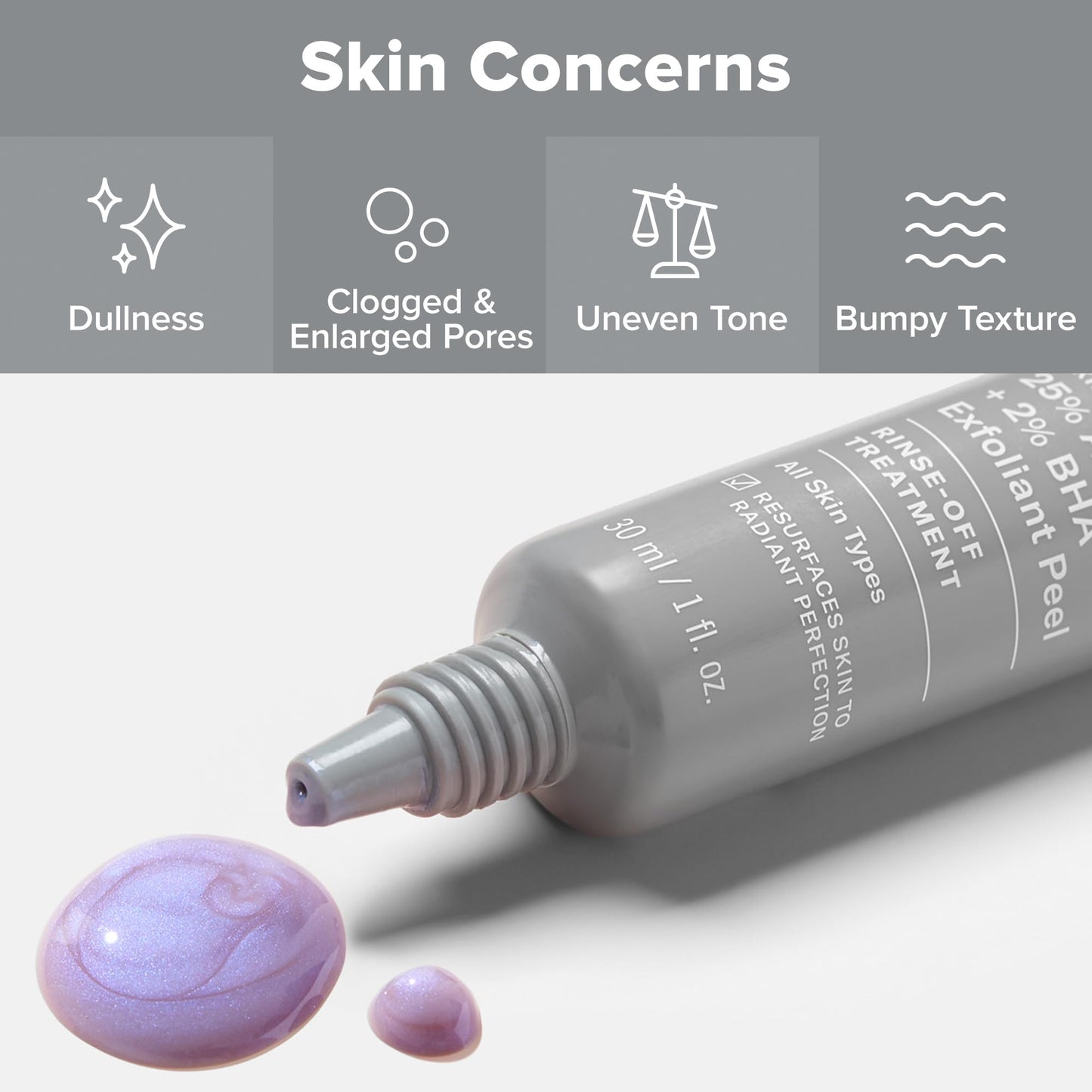 Paula's Choice Skin Perfecting 25% AHA + 2% BHA Face Exfoliant Peel, Facial Exfoliant Peel Rinse Off Treatment, All Skin Types, Fragrance-Free, 1 Oz Beauty & Personal Care Paula's Choice