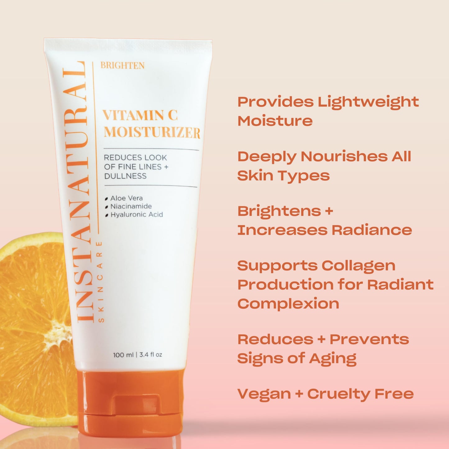 InstaNatural Vitamin C Moisturizer Face Cream, Reduces the Look of Fine Lines and Wrinkles, Moisturizing Lotion for Dry Skin with Aloe Vera Beauty & Personal Care InstaNatural