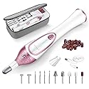 36-Piece Professional Manicure Pedicure Kit-Cordless Electric Nail File Kit,20000RPM, 11Pcs Bits,4 Speed,Rechargeable Pedicure Tool for Feet,Hand Foot Beauty & Personal Care ISTON