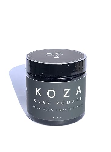 Koza Organic Hair Styling Pomade, Mild Hold with Matte Finish, No Harsh Chemicals, 4 oz, 5 Ingredients Beauty & Personal Care Koza