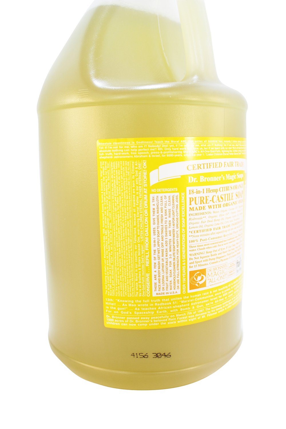 Dr. Bronner's Magic Soaps: Liquid Castile Liquid Soap, Citrus Orange 1 gal Beauty & Personal Care Dr. Bronner's
