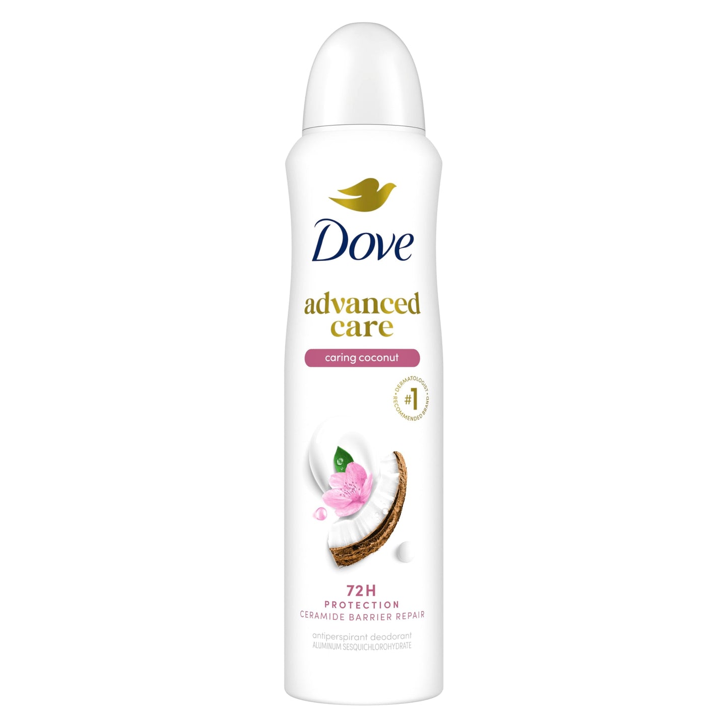 Dove Advanced Care Dry Spray Antiperspirant Deodorant For Women Caring Coconut With 48 Hour Protection, Soft And Comfortable Underarms 3.8 oz Beauty and Personal Care Unilever