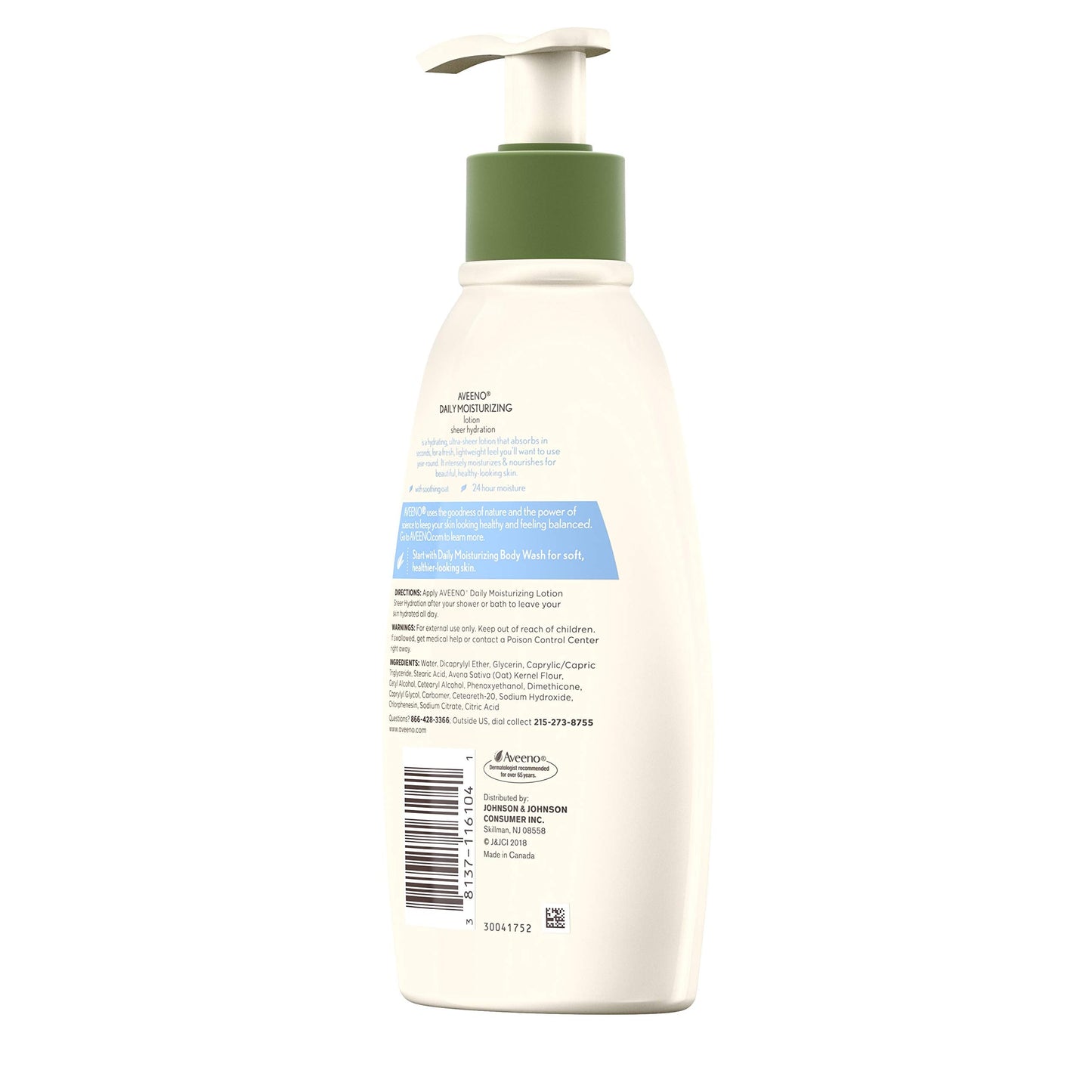 Aveeno Sheer Hydration Daily Moisturizing Lotion For Dry Skin With Soothing Oat, Lightweight, Fast-Absorbing & Fragrance-Free Intense Body Beauty & Personal Care Aveeno