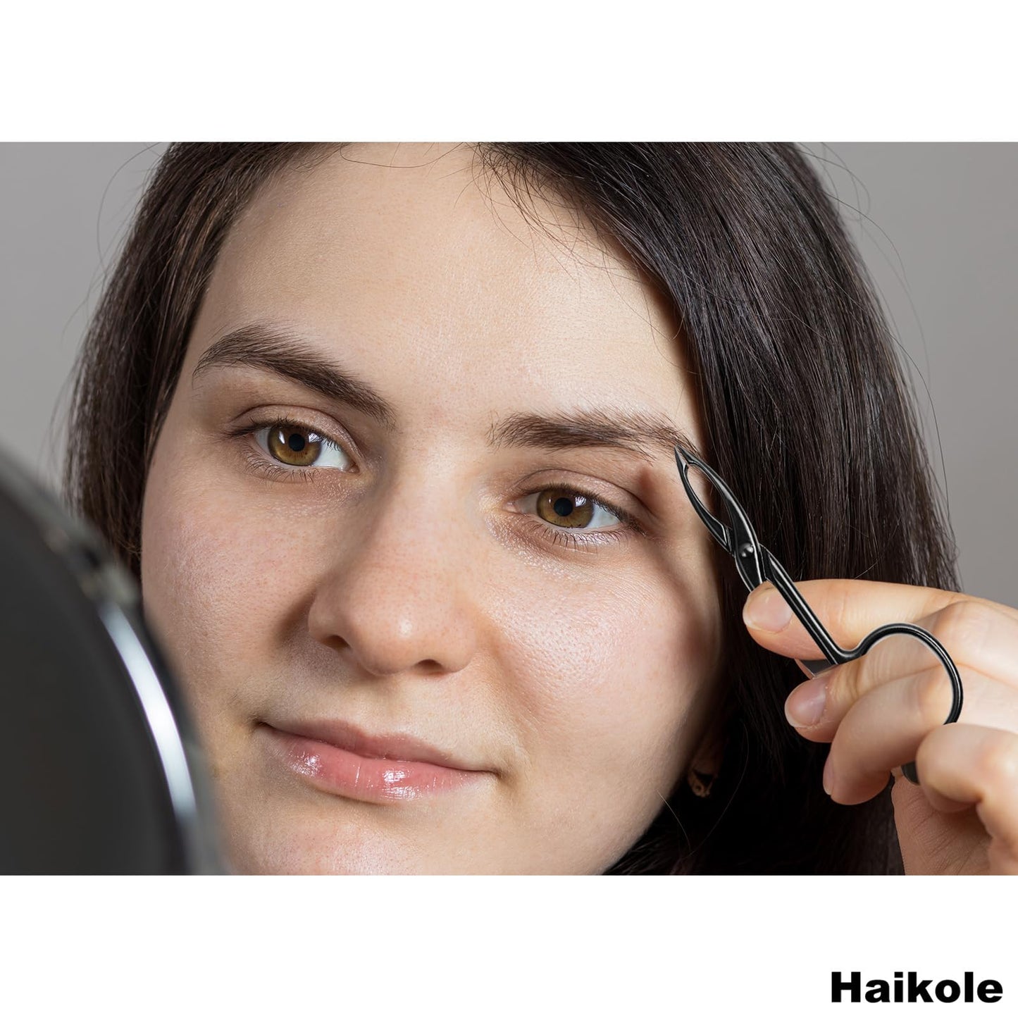 Haikole Tweezers for Women Facial hair 3 Pieces Eyebrow Tweezers,Scissor Tweezer for Remover Facial Hair Eyebrows Care Wig Plucking,Scissor Handle Beauty and Personal Care Haikole