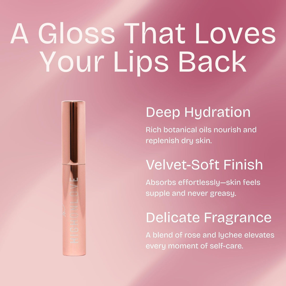 HIGHONLOVE Lip Gloss - Clear Plumping Lip Gloss, Hydrating Formula with a High Shine Finish, Wear Alone or On-Top of Color - Vegan & Cruelty Free (3.5 Beauty & Personal Care HIGHONLOVE