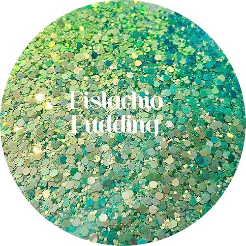 Green Polyester Glitter | Craft Glitter | Glitter for Arts & Crafts | Tumblers | Cosmetics | Nails | Epoxy Resin Art | Slime | DIY | Body Glitter | 1 Beauty & Personal Care Glitter Heart Co.
