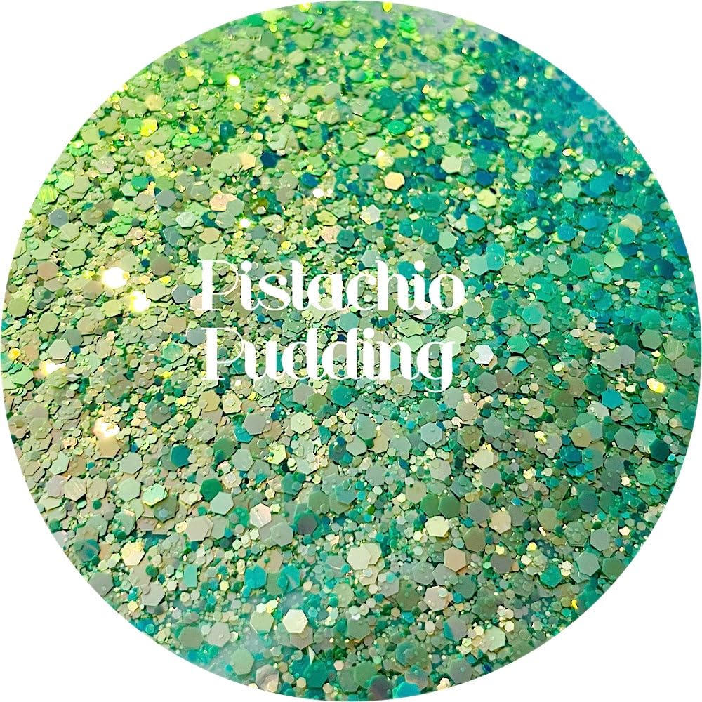 Green Polyester Glitter | Craft Glitter | Glitter for Arts & Crafts | Tumblers | Cosmetics | Nails | Epoxy Resin Art | Slime | DIY | Body Glitter | 1 Beauty & Personal Care Glitter Heart Co.