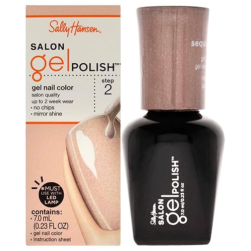 Sally Hansen Salon Gel Polish - 175 Sequin Stiletto Nail Polish Women 0.23 oz Beauty & Personal Care Sally Hansen