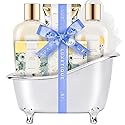 Spa luxetique Bath and Body Gifts for Women 8pcs Jasmine Scented Spa Sets with Bubble Bath Gift Baskets for Women Mother's Day Gifts for Mom Beauty & Personal Care spa luxetique