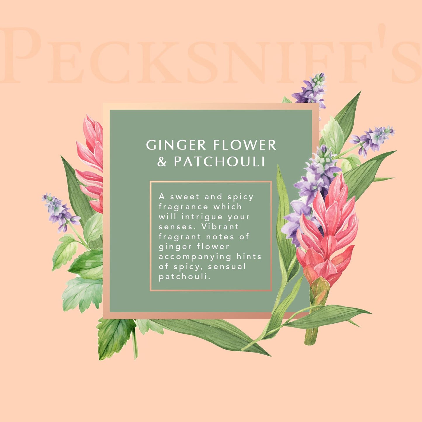 Pecksniff’s GingerFlower & Patchouli Foaming Bath Soak - Luxury Bubble Bath, 1L / 33.8 fl oz, Made in England Beauty and Personal Care Pecksniff's