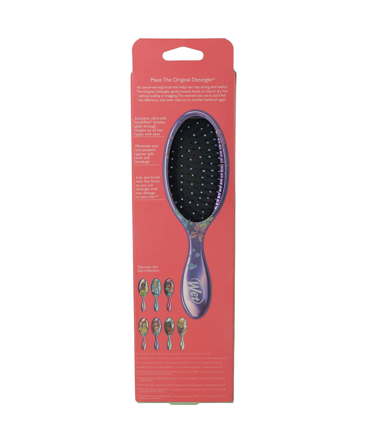 DISNEY PRINCESS WHOLEHEARTED ORIGINAL DETANGLER-ARIEL PURPLE Beauty & Personal Care Wet Brush
