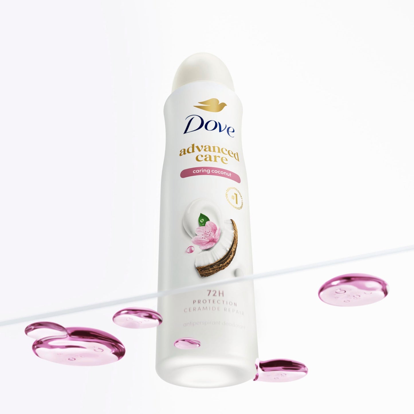 Dove Advanced Care Dry Spray Antiperspirant Deodorant For Women Caring Coconut With 48 Hour Protection, Soft And Comfortable Underarms 3.8 oz Beauty and Personal Care Unilever