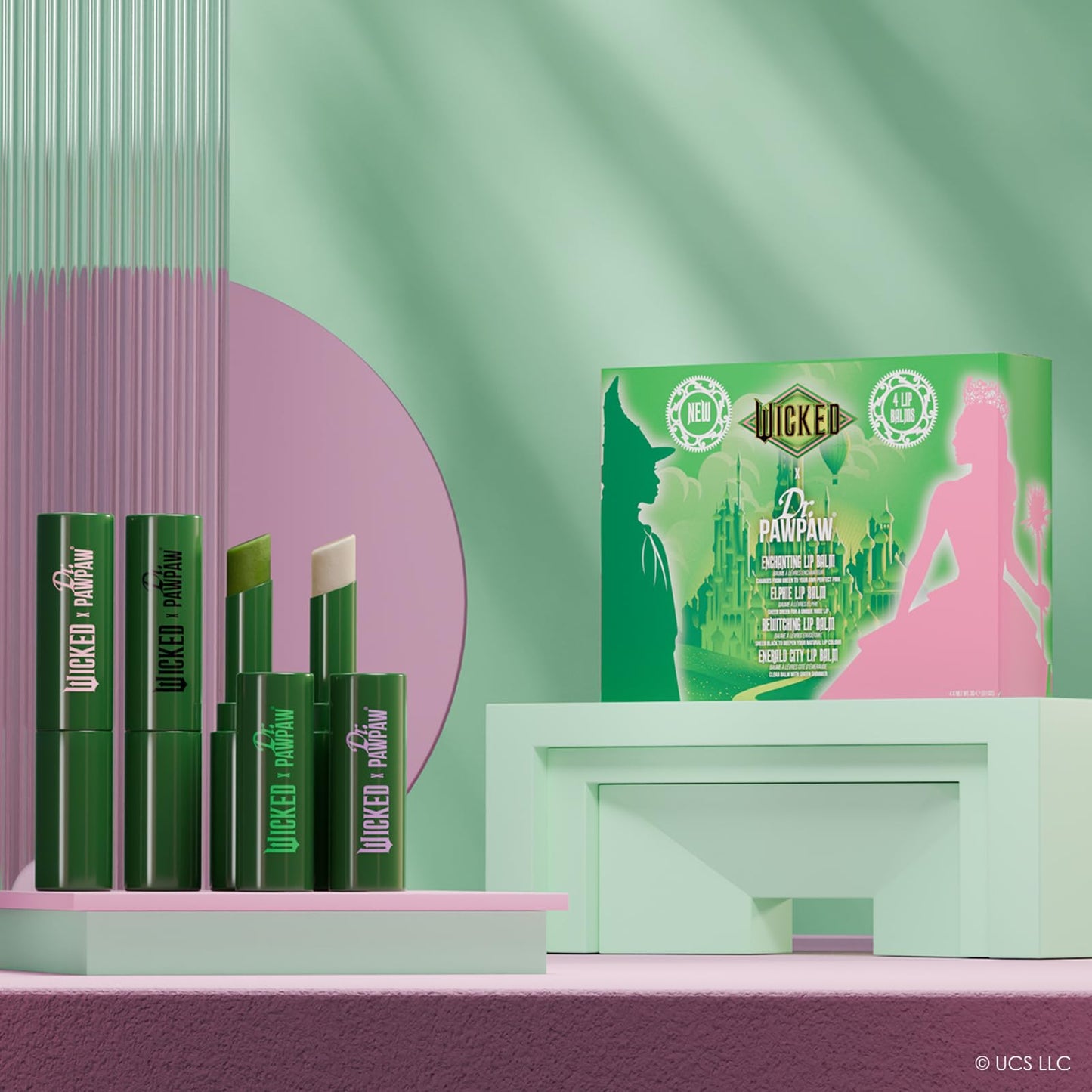 Dr. PawPaw Elphaba Wicked Balm Collection - Natural Lip Balm with Aloe Vera - Gluten Free Lip Moisturizer to Nourish, Soften and Hydrate - 4 pc Beauty and Personal Care Dr. PAWPAW ORIGINAL BALM
