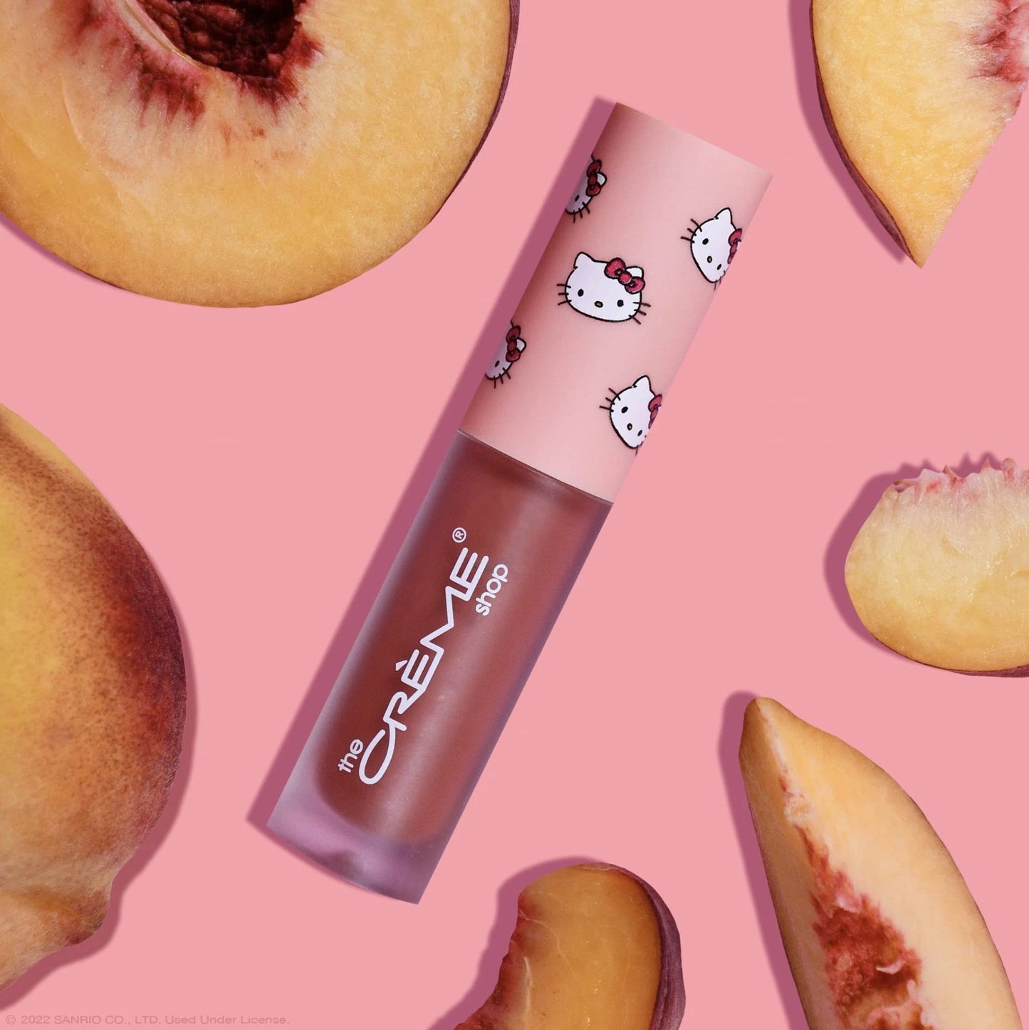 The Crème Shop x Hello Kitty Kawaii Kiss Hydrating, Rejuvenating Lip Oil with Nourishing Jojoba, Vitamin E & Luxurious Jelly Formula - Peach-Flavored Beauty & Personal Care The Crème Shop