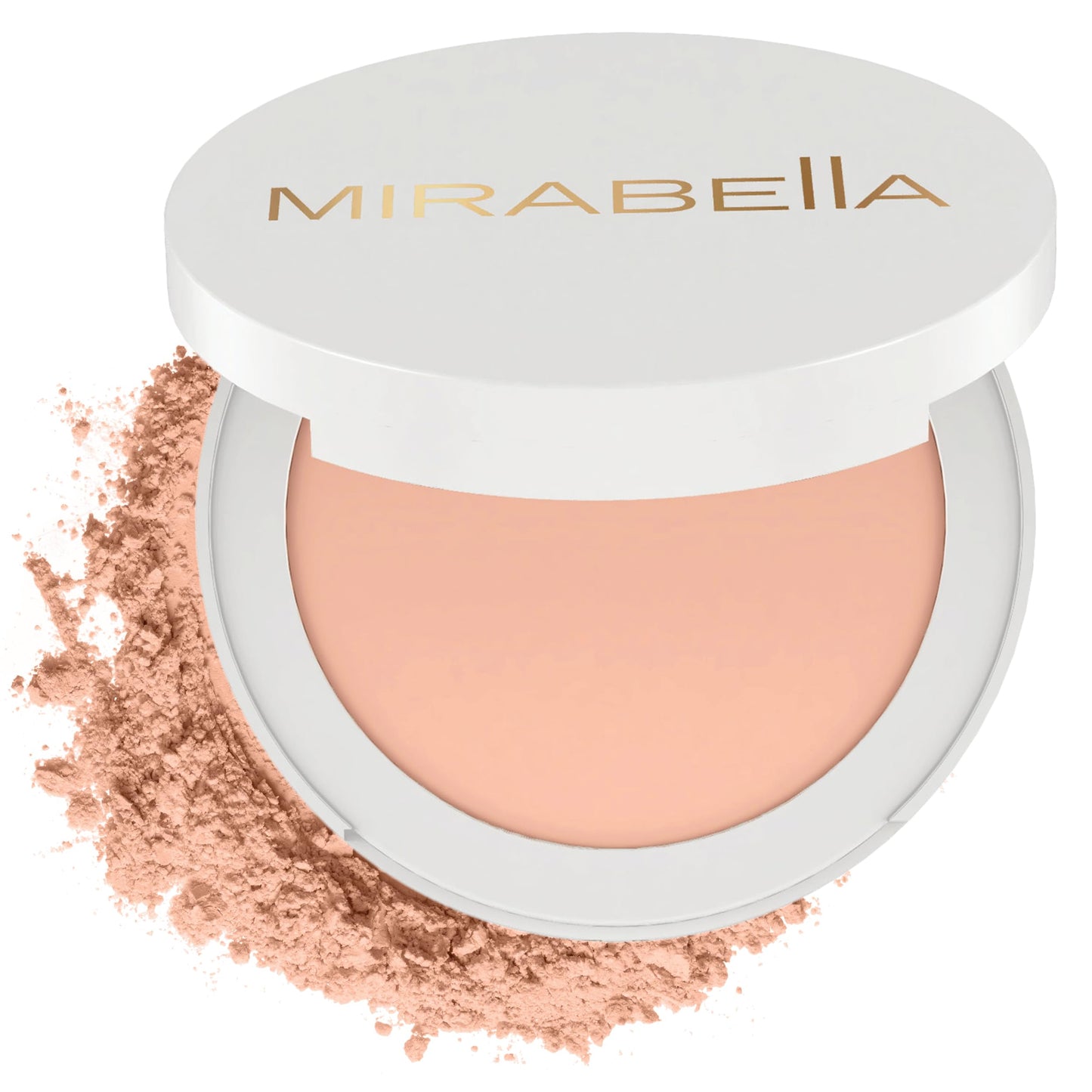 MIRABELLA - Invincible for All Pure Press Foundation, HD-Finish Pressed Powder, Buildable Mineral Pressed Powder Compact with Jojoba & Triglyceride Beauty & Personal Care Mirabella