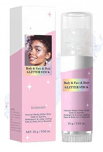 MAEPEOR Body Glitter Stick 6 Colors Holographic Mermaid Sequins Chunky Face Glitter Stick Singer Concerts or Music Festival Rave Body Makeup (Color Beauty & Personal Care MAEPEOR