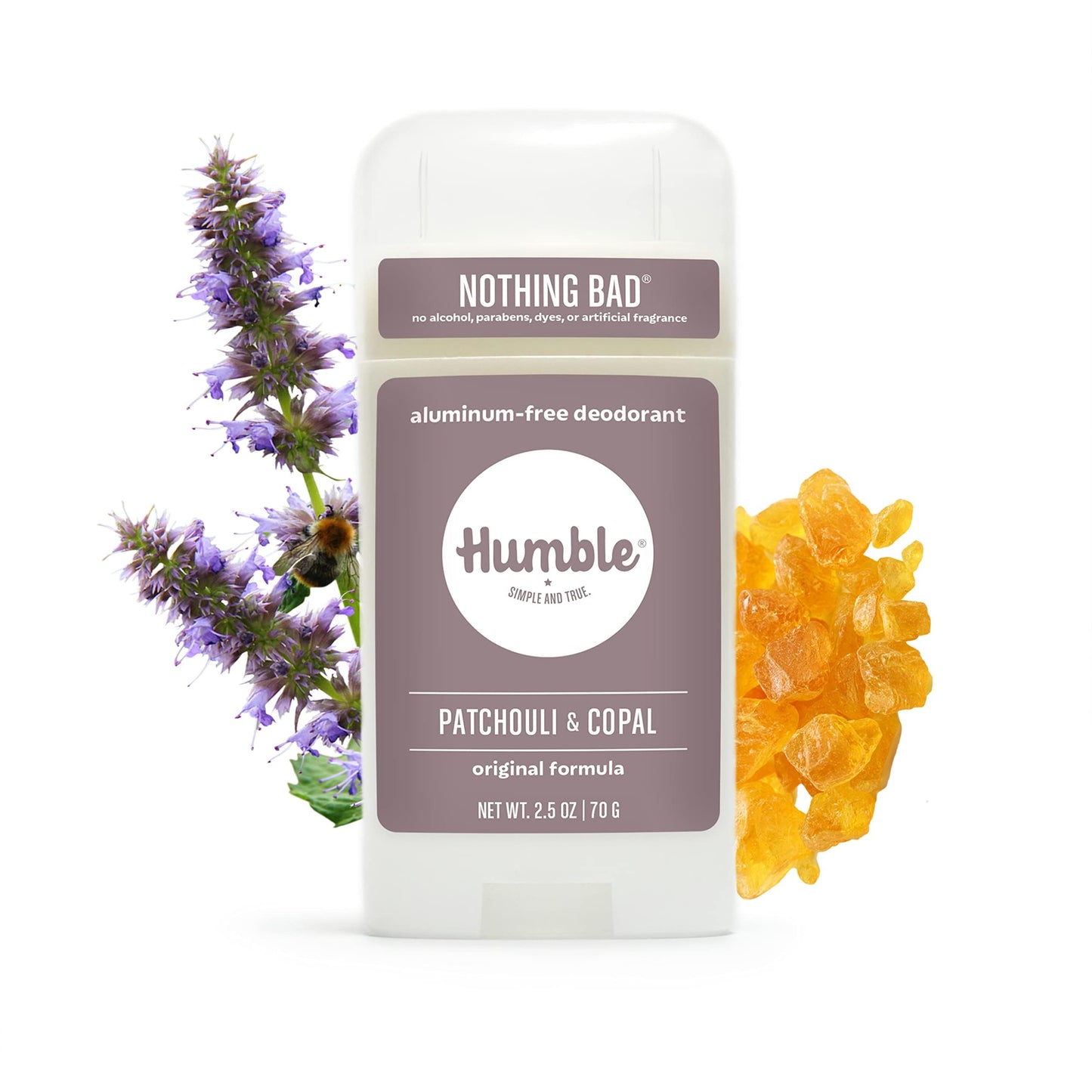 Humble Brands Patchouli Copal Frankincense Deodorant, 2.5 OZ Beauty and Personal Care HUMBLE SIMPLE AND TRUE.
