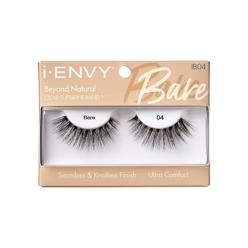 i-ENVY False Lashes Bare Beyond Natural Eyelashes Lightweight Fake Lashes (4) Beauty & Personal Care i•ENVY