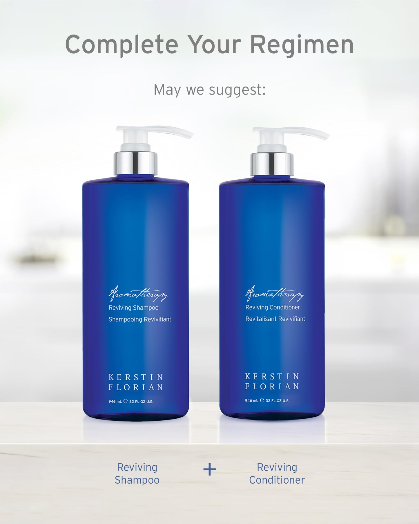 Kerstin Florian Reviving Shampoo | Moisturize & Boost Shine | Aloe and Wheat Protein Detangle & Hydrate Dull Hair | All Hair Types (13.5 fl oz) Beauty & Personal Care Kerstin Florian