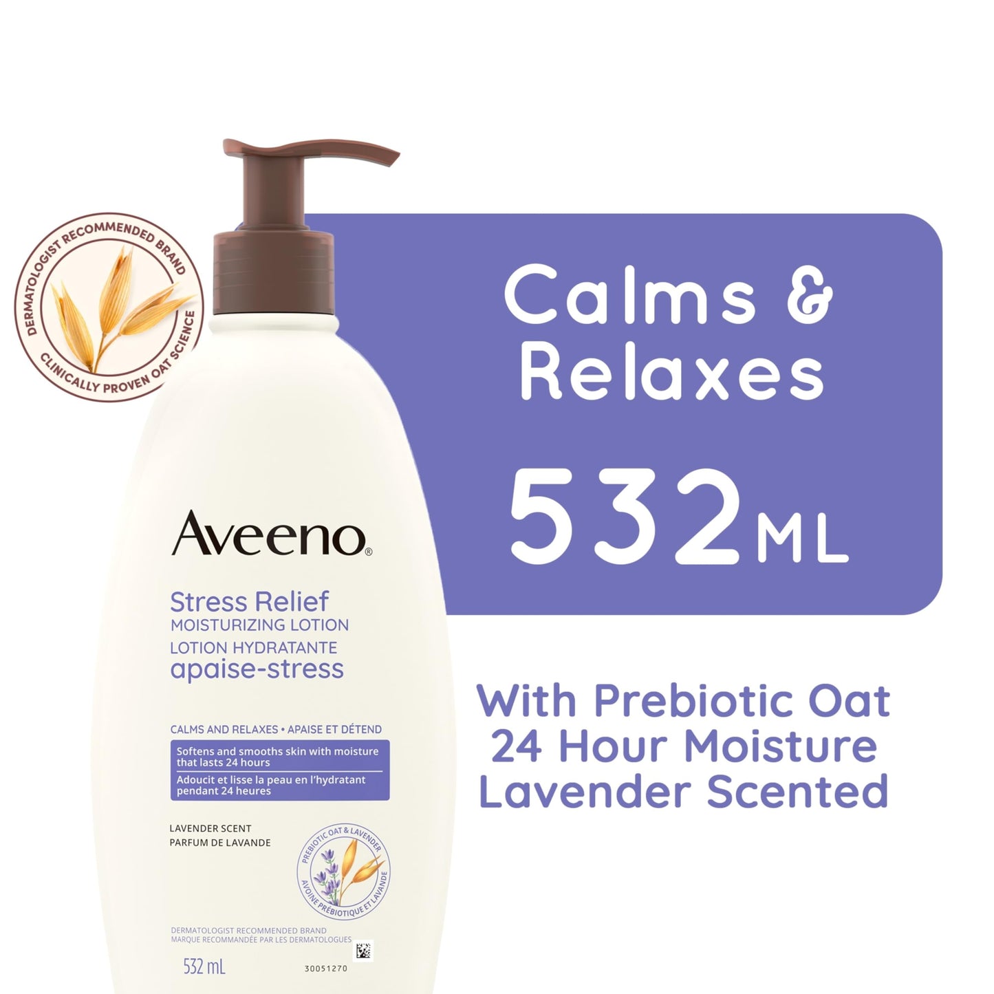 Aveeno Body Moisture Stress Relief Moisturizing Lotion, 18 Ounce Beauty & Personal Care Aveeno