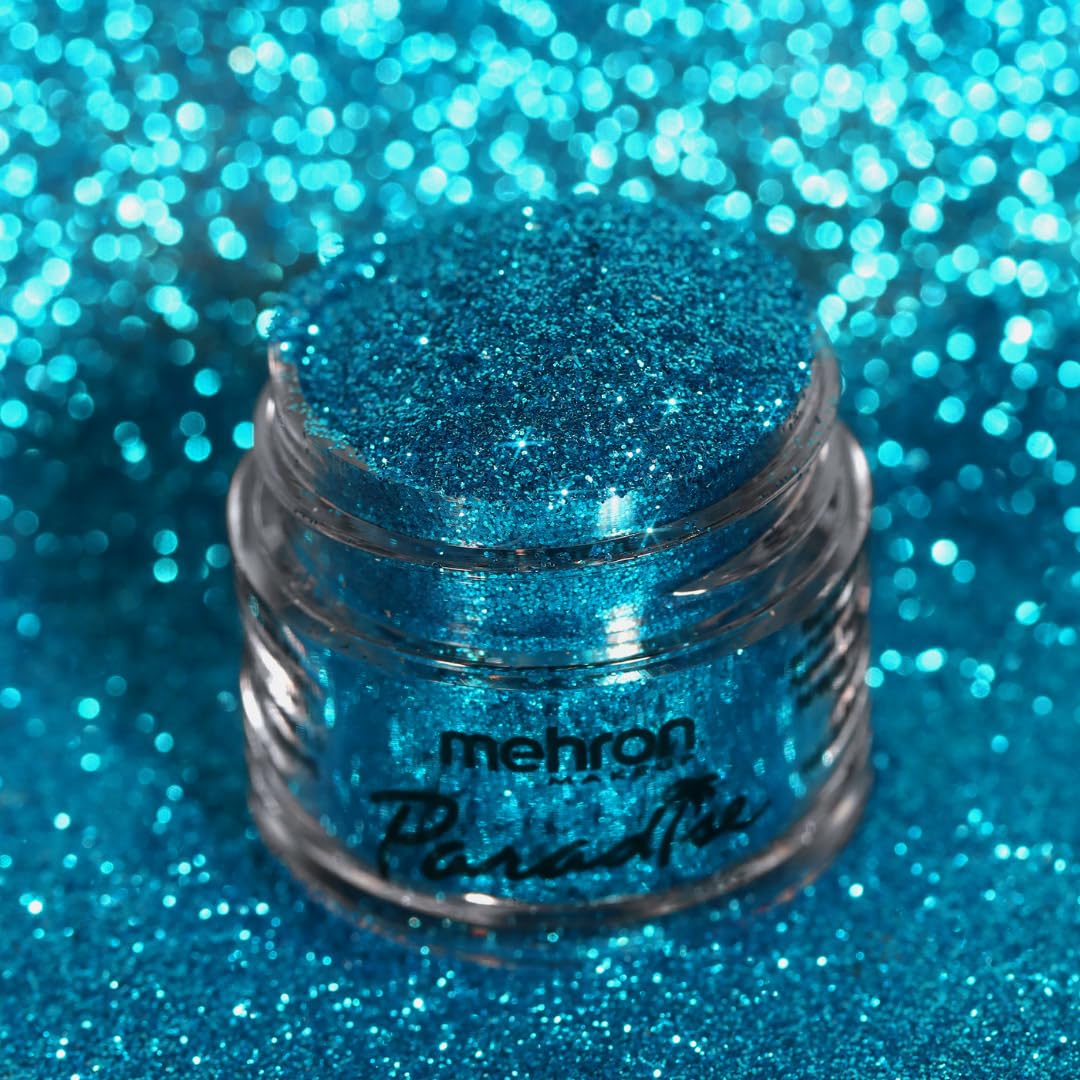 Mehron Makeup Paradise Glitter FX | Professional Cosmetic for Makeup & Art | Vibrant & Shimmering Loose Glitter .25 oz (7 g) (Blue) Beauty & Personal Care Mehron