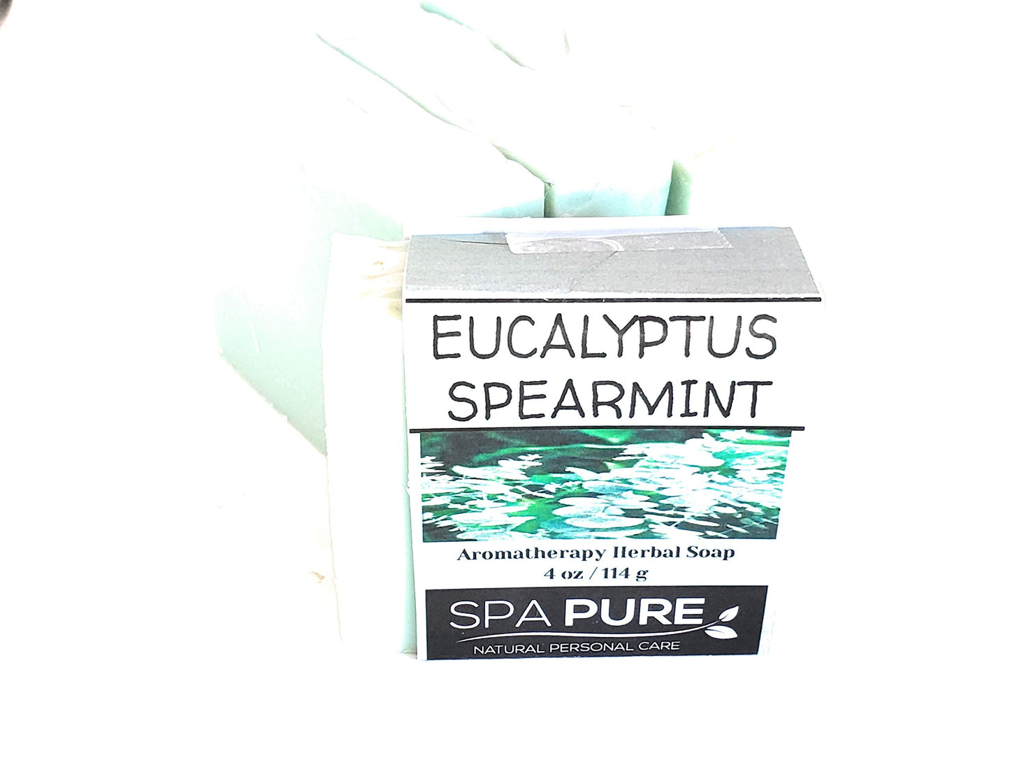 Spa Pure Aromatherapy Luxury Soap, made with plant based ingredients, essential oils, all natural, 4.5 oz each (Eucalyptus Spearmint) Beauty & Personal Care Spa Pure