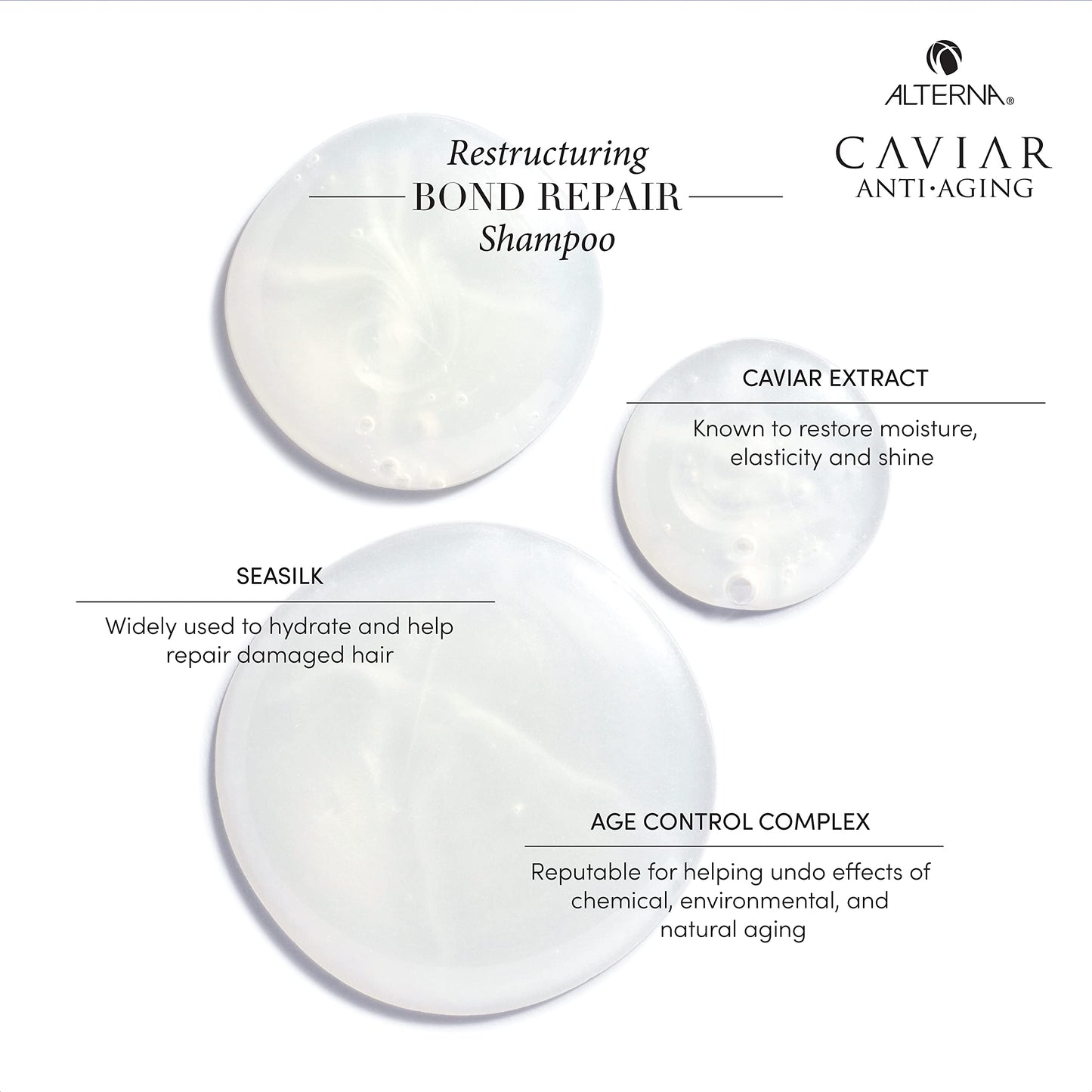Alterna Caviar Anti-Aging Restructuring Bond Repair Shampoo/ Conditoner Set, 8.5 Fl Oz (Pack of 2) Beauty & Personal Care Alterna