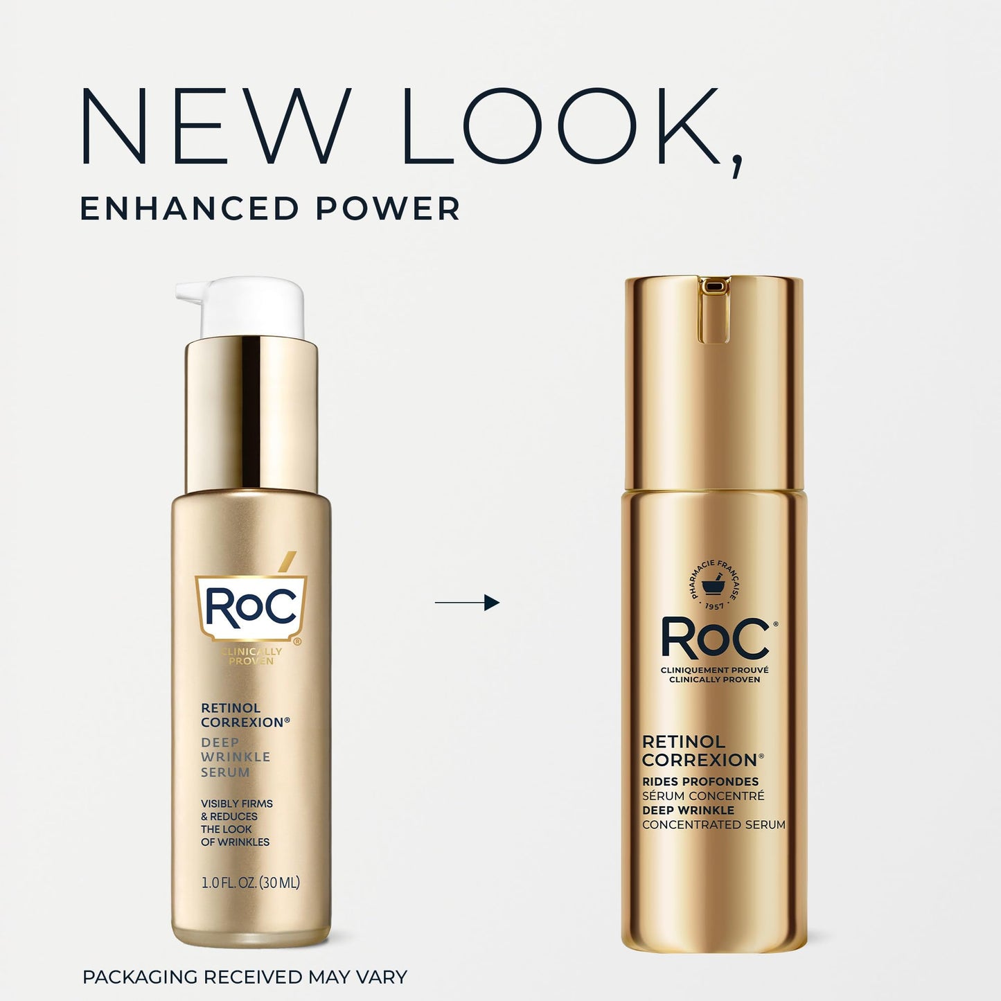 RoC Retinol Correxion® Deep Wrinkle Retinol Face Serum with Ascorbic Acid, Daily Anti-Aging Skin Care Treatment for Fine Lines, Dark Spots, Acne Beauty & Personal Care RoC