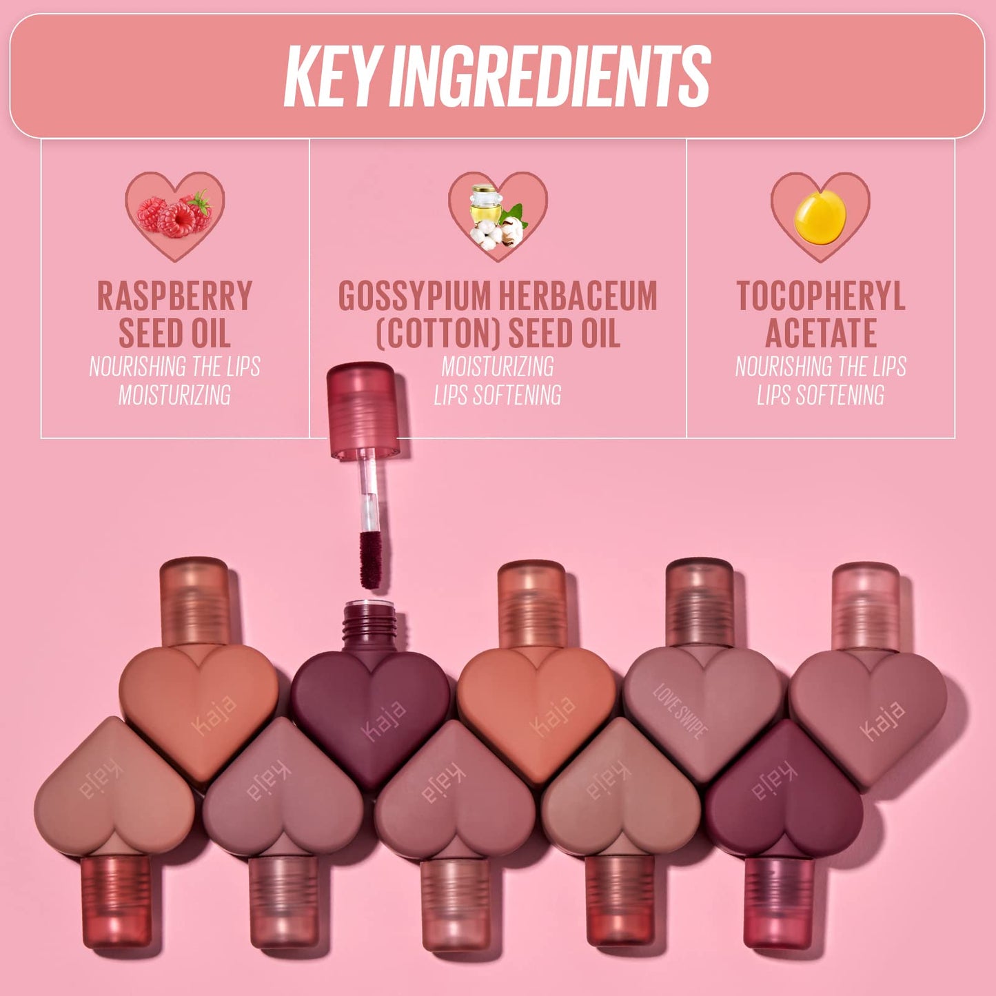 Kaja Lip Mousse - Love Swipe 05 I'm Melting - with Raspberry Seed Oil and Vitamin E, Buildable, Blendable, Moisturizing, Velvet Finish, Weightless Beauty and Personal Care Kaja