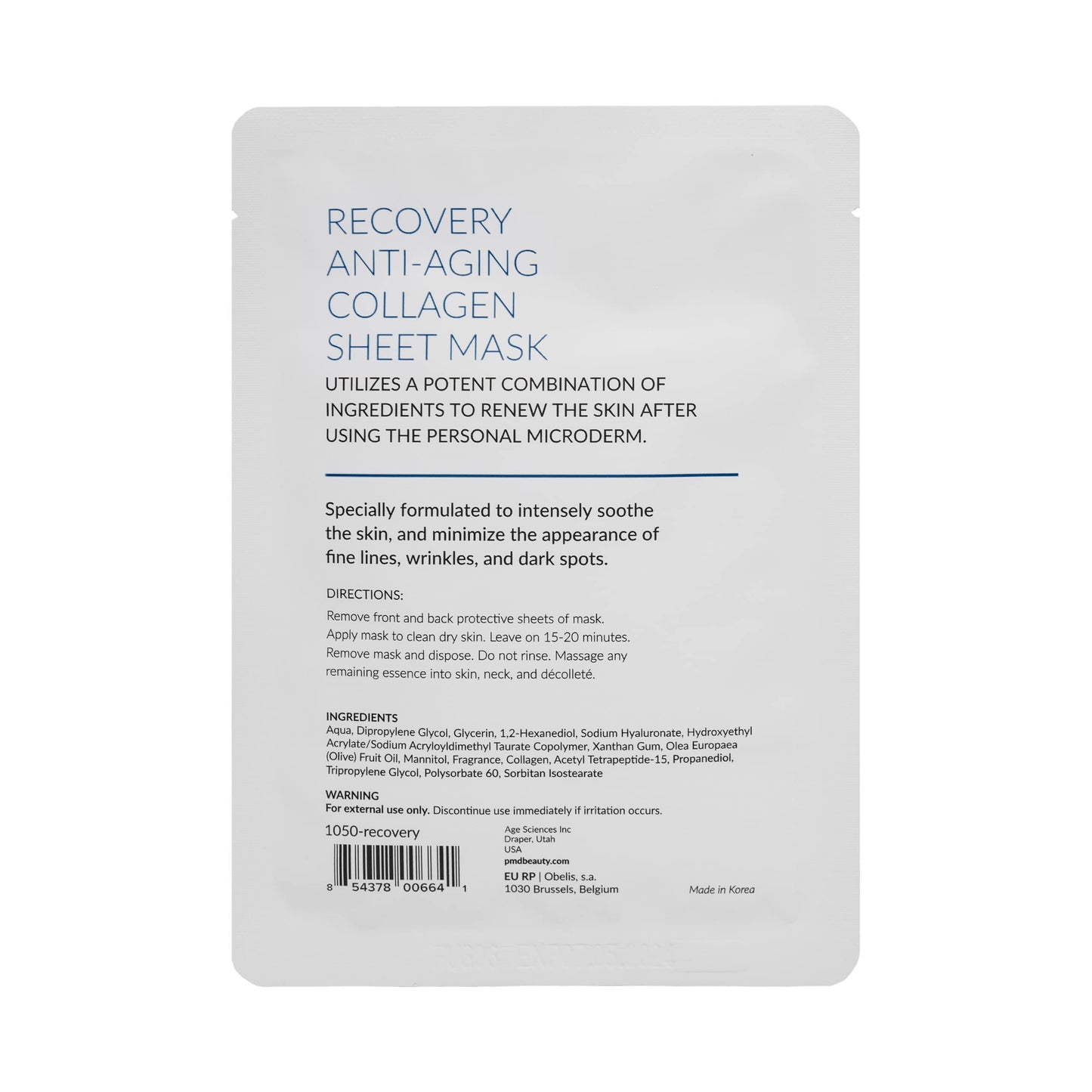 PMD Recovery Anti-Aging Collagen Sheet Mask, 5 ct. Beauty & Personal Care PMD Beauty