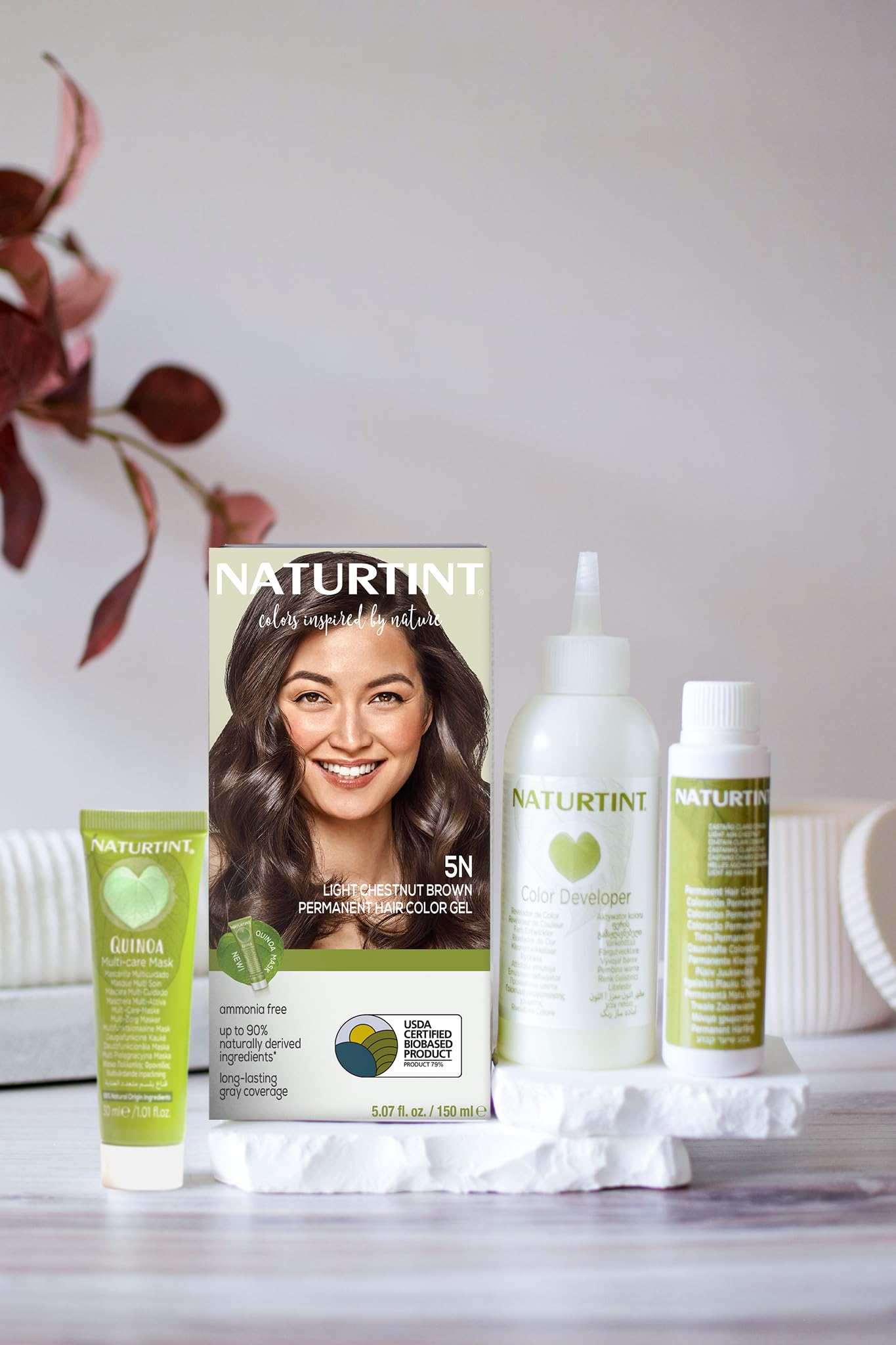 Naturtint 5N Light Chestnut Brown Permanent Hair Color (Pack of 1), Ammonia Free, Vegan, Cruelty Free, up to 100% Gray Coverage, Long Lasting Results Beauty & Personal Care Naturtint
