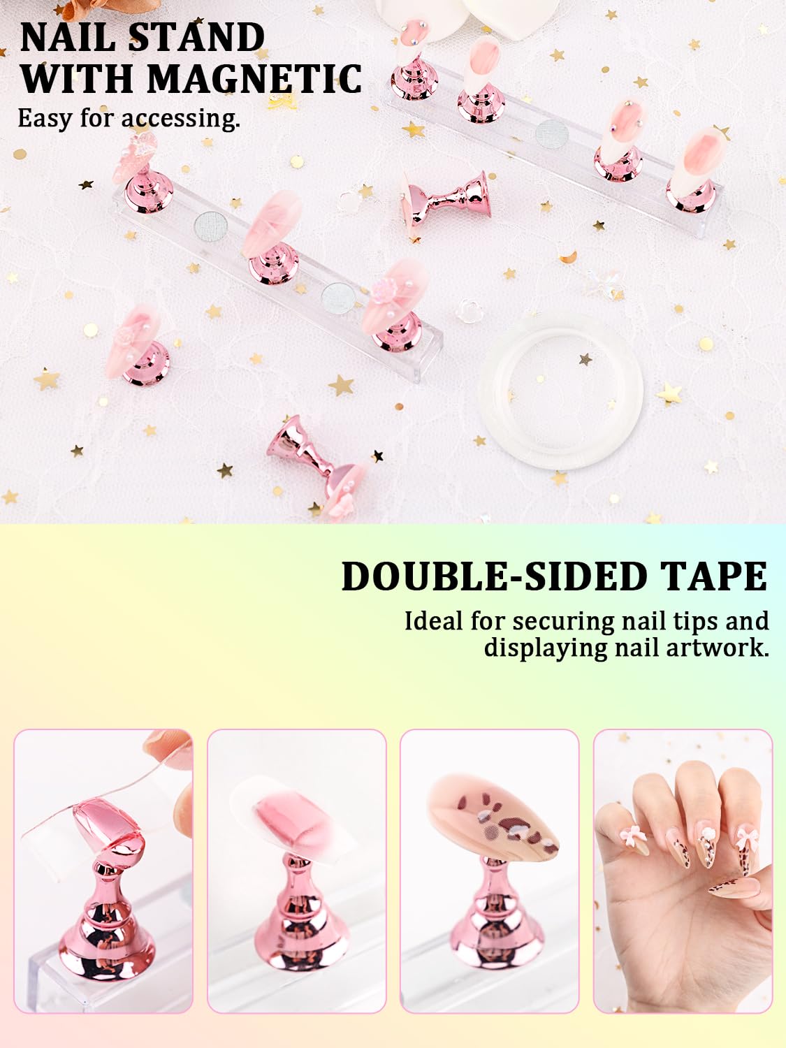 YOOVR Nail Art Tools Set, Nail Stand for Press on Holder for Painting Nails, Nail Art Brushes, Liner Brushes, Nail Dotting Tool, Must Haves Design Beauty and Personal Care YOOVR