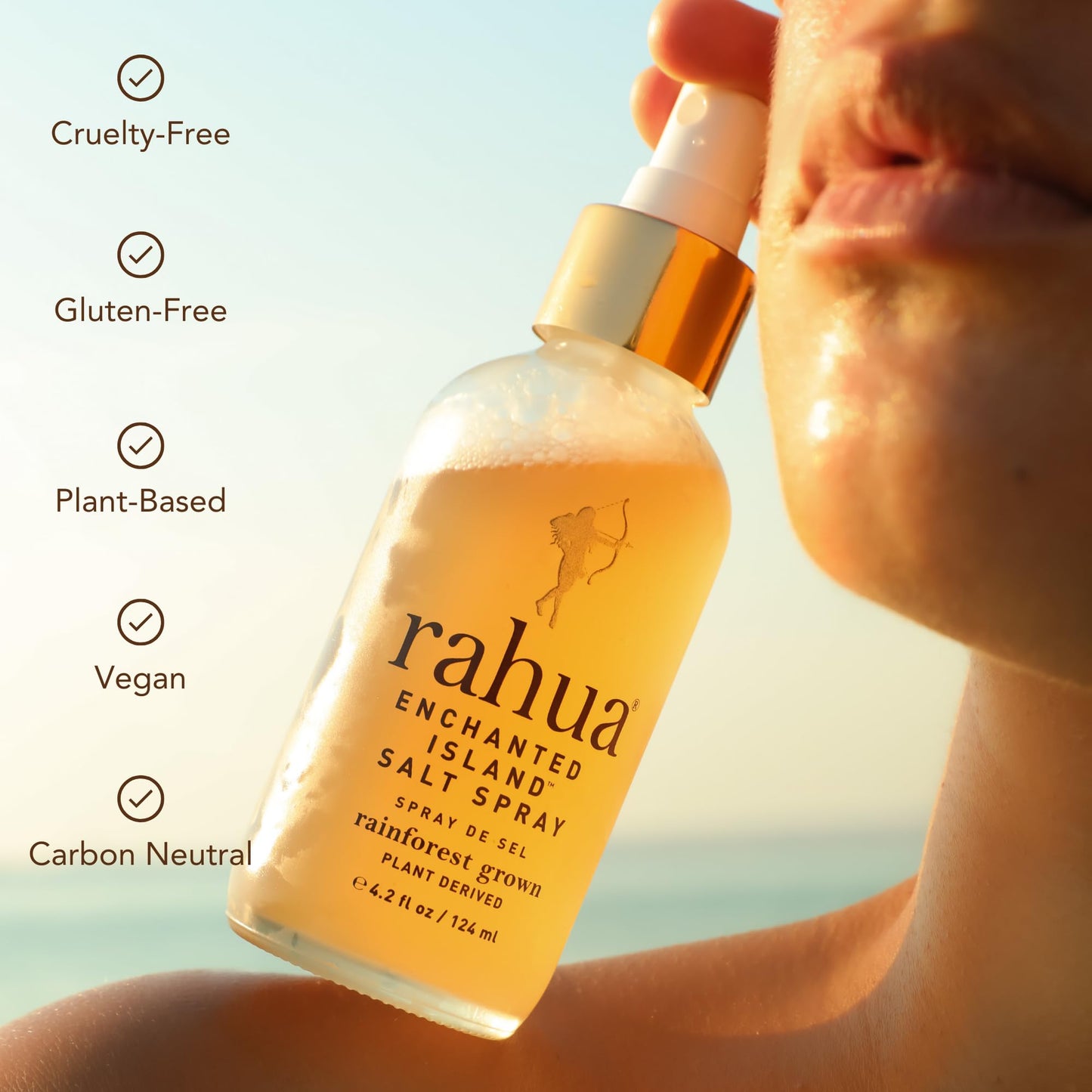 Rahua Enchanted Island Salt Spray, Vegan Texturizing Beach Waves Spray, Made with Sea Salt, Passion Fruit, Aloe, Morete Oil & Guayusa, Styling Mist Beauty & Personal Care Rahua