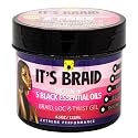 African Anti Aging It's Braid Braid, Loc, & Twist Gel With Biotin + 5 Black Essential Oils 4.5 Oz (Pack of 1) Beauty & Personal Care African Anti Aging