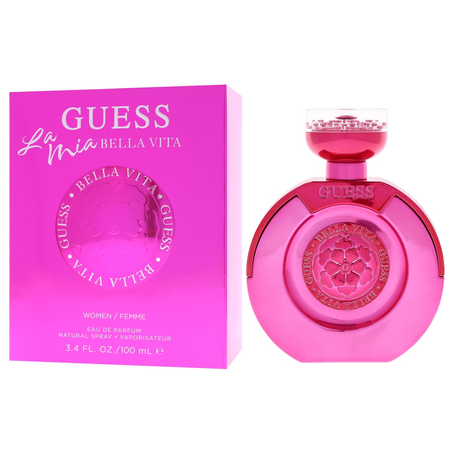 Guess La Mia Bella Vita Eau de Parfum Perfume Spray For Women, 3.4 Fl. Oz. Beauty & Personal Care GUESS