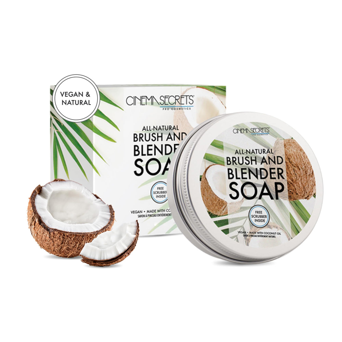 CINEMA SECRETS Vegan Makeup Brush Cleaner Soap - Mini