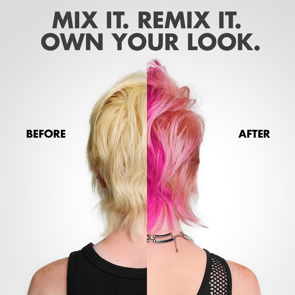 got2b Color Remix Semi-Permanent Hair Color, Shocking Pink 093, Customizable Temporary Hair Dye to Create A Vibrant or Pastel Shade, Easy At-Home Beauty & Personal Care Got2B