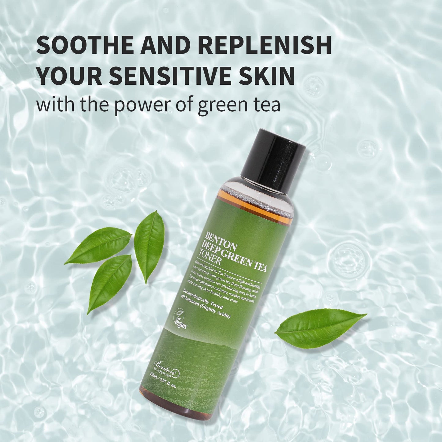 BENTON Deep Green Tea Toner - 150ml (5.07 fl.oz) for Face, Sensitive & Oily Skin Beauty & Personal Care BENTON